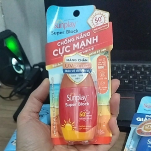 Sunplay Super Block Chống Nắng Cực Mạnh SPF 50+ UV Shield chống nước. 30g
