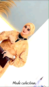 GAMIS TERBARU SET HIJAB segi EMPAT rayon zahra