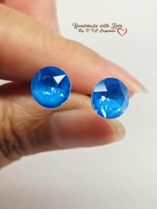[D.T.C Crystals] Swarovski Electric Blue Ignite Earstuds