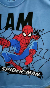 Kaos Anak Spiderman Usia 1-10 Tahun Bahan PE 24s