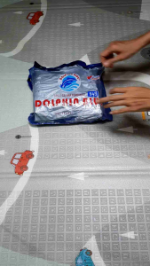 Jas Hujan STELAN 945 Kombinasi Dolphin Blue - Jas Hujan Jaket Celana 945, 0,5kg, Ukuran Detail, BIRU