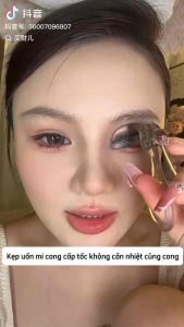 Kẹp uốn mi cong vút Xixi làm cong ngay cả với mi khó cong nhất kẹp uốn mi top 1 douyin