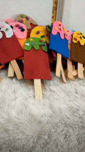 Amplop Lebaran Eskrim (Kain Flanel)/12 Pcs: Praktis & Nyaman