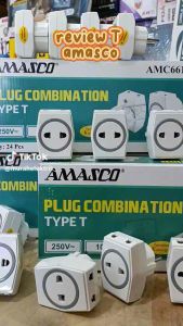 5 Pcs - Dexta / Amasco Steker T Multi Dexta / Colokan T Serba Guna MJ Elektric