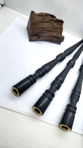 once pipa cangklong kayu galih kelor hitam model profil 25 cm a312