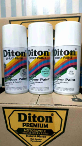 Pilok Cat Diton Paket Lengkap 3 Kaleng 300ml Paradise Green Hijau 845 Primer Grey Epoxy 8020 Clear Pernis Glossy 8540