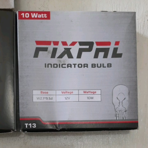 (1 Kotak/100 Biji) Lampu Bohlam Bolam Sen Tancap Colok T13 Bening/Polos/Putih 12V/10W