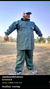 Jas Hujan JUMBO Uk. 6XL muat sampai berat badan 130kg/Raincoat NJF