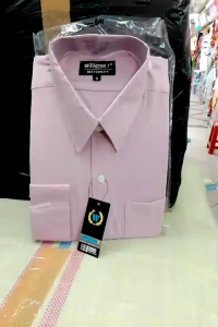 Wendya.T Kemeja Pria Formal Warna Rose Gold✓Kemeja Polos Lengan Panjang