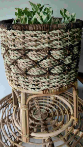 Ekis single #2 rattan made 12x9x9 inches