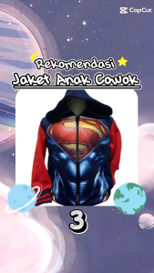 JAKET ANAK COWOK SUPERAN OTOT ZIPPER ANAK COWOK UMUR 1-12TAHUN