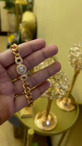 GELANG WANITA RANTAI BULAN TITANIUM