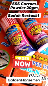 SSS SUPER DISCO Carrom Powder 20g (1pc) Bedak Karom Serbuk Kaca Karom