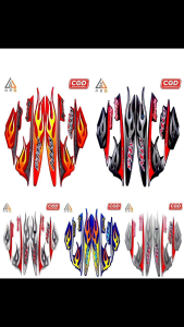 Striping Stiker Lis Les Motor Yamaha Mio Sporty Api 2006 Standar Full Set