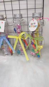🇲🇾Birthday Gifts 🎁Set For Children Celebration Party Door Gift For Kids Goodies Bottel Set Birthday Party爆力熊塑料空瓶