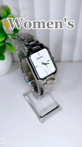 Jam tangan wanita rantai stainless steelcantiksimpel casual analog