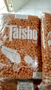Taisho pakan ikan koi kemasan repack 400grmukuran 5mm