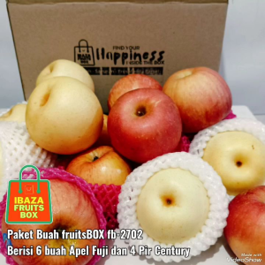 Buah Apel Fuji Mix Buah Pear Century Paket 22 kg fruitsBOX 2702
