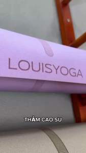 Thảm tập yoga cao su cao cấp DIAMOND [TẶNG TÚI ĐỰNG + QUÀ TẶNG] thương hiệu LOUIS YOGA chống trơn trượt bám sàn thấm hút mồ hôi tốt