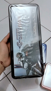 PLAT NOMOR KOTAK GAMIDO MIKA SET DEPAN BELAKANG UNIVERSAL/BINGKAI PLAT NOMOR SET DEPAN BELAKANG UNIVERSAL
