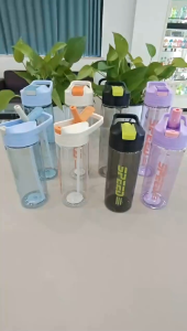 Botol Minum Sport Modern Tritan dengan Sedotan Anti Bocor