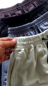 3point - 3 Pcs Celana Pendek Pria Flecce Boardshort Santai Saku Resleting