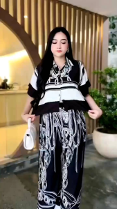 ONESET CROP VIRAL BAJU SETELAN WANITA KEKINIAN RAYON PREMIUM BUSUI FRIENDLY