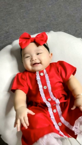 Namira Dress Bayi Perempuan 0-12 bulan | Baju bayi | Dress bayi Polos berenda