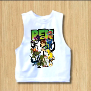 Cute Cartoon Characters muscle tees for kids boys muscle sando|graphic sublimation print|S-M-L-XL|1-10yrs old