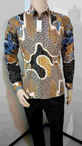Kemeja Batik Abstrak Pulau Sinaran Super KODE 008