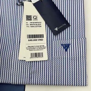 (1N1874)Áo sơ mi viettien ngắn tay lai bầu (Regular )