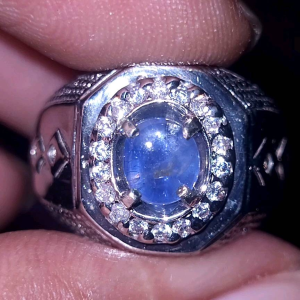 Natural sapphire blue safir ceylon star srilanka