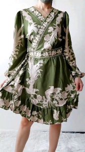 6988 JUSTYNA WRAP MNI DRESS – DRESS LENGAN PANJANG – DRESS KIMONO – DRES BUNGA – MINI DRESS FLOWER – DRESS PESTA – DRESS HUNTING – DRESS KEKINIAN – DRESS KOREA – FASHION KOREA