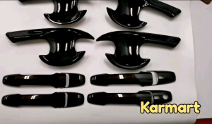 Toyota Veloz Black Door Handle Cover Door Bowl 4pcs/set Glossy Black pemegang pintu accessories car Door Handle Protector