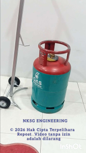Super Heavy Duty Gas Cylinder Trolley 5 Inch Wheel Tyre NKSG Engineering Tools & Home Improvement Hardware Industrial Trolleys Hand Trucks Dollies