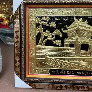 Tranh Quà Tặng Khuê Văn Các Văn Miếu Quốc Tử Giám Bằng Đồng
