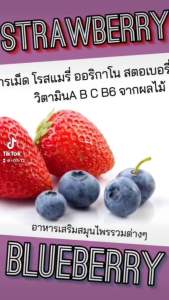 อาหารนกแก้วstrawberry& blueberry