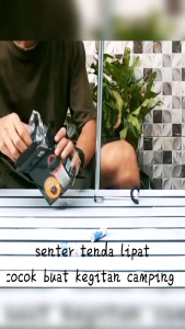 Senter Tenda Lantera Lipat 2 in 1: Terang & Multipungsi