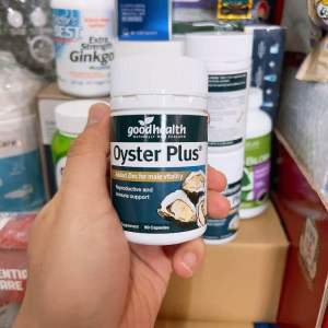 [ Date 2027 ] Viên uống tinh chất hàu Úc Goodhealth Oyster Plus Zinc 60 viên dành cho nam giới.