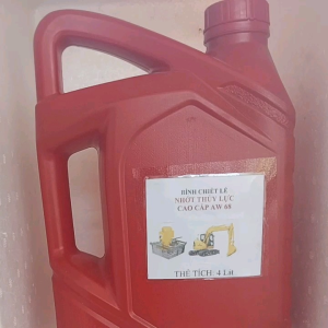 nhớt lẻ bình 4 lít: nhớt thủy lực aw 68 hay dầu thủy lực aw 68 - màu sáng phù hợp với các hệ thống thủy lực của các máy ép nhựa ...giá cả phù hợp hàng đạt chất lượng hàng việt nam chất lượng cao để châm bổ sung