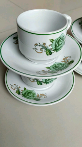 Cangkir set cangkir keramik cangkir kopi 6+6pcs