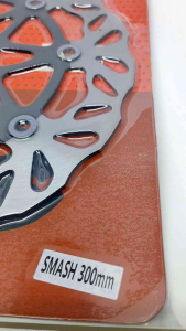 Piringan Cakram Depan Lebar Plus Breket 300mm Suzuki Smash Shogun 125 Model PSM KTC Hitam