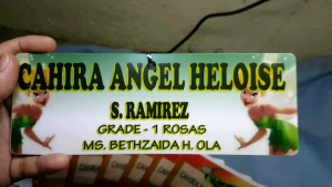 PVC NAME TAG (2.5 x 7 inches)