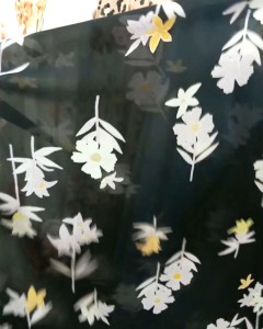 Bahan Kain Sifon Seruty Motif Bunga Premium Harga 05m
