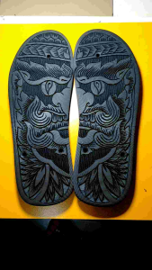 #ช้างดาวแกะลาย #นันยางช้างดาว #รองเท้าแตะแกะลาย