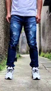 Celana Jins Pria Pensil: Celana Panjang Jeans Cowok Fashion Laki Laki Viral