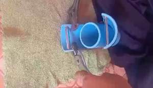 กระบอกปอกอ้อยใส่ใบมีดสแตนเลสขนาดใบมีด 5.5cm