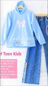 Terbaru Sweater Hoodie Atasan Jacket Remaja Trendy Pitana Set Teen Kids By Fasha