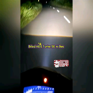 LAMPU UTAMA PROJECTOR BILED AES TURBO SE 25 INCH FLAT CUT OFF PROJIE MOTOR MOBIL