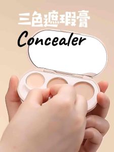 NOVO 3 Color Concealer Palette With Brush Waterproof Makeup Matte Foundation